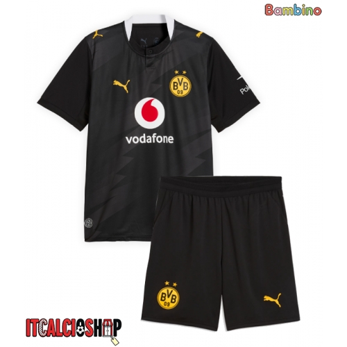 Borussia Dortmund Ethan Nwaneri #18 Seconda Maglia Bambino 2026-27 Manica Corta (+ Pantaloni corti)